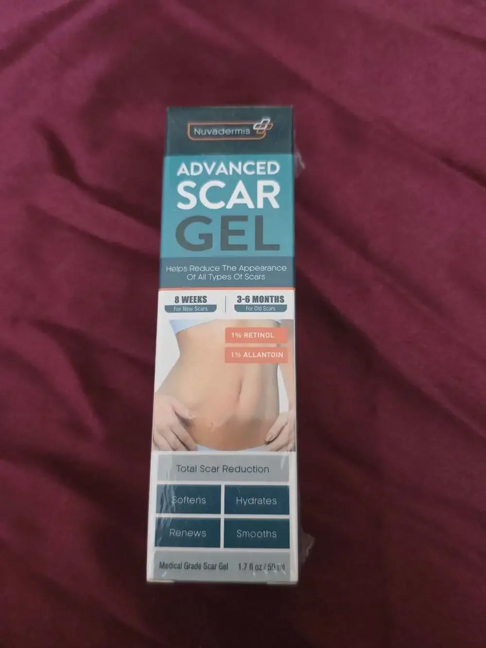 Nuvadermis Advanced Scar Gel for Old and New Scars, 1.7 fl oz